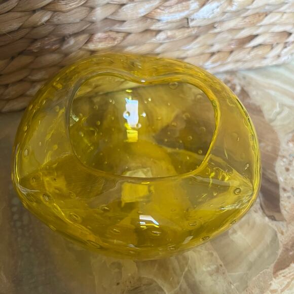 Yellow Vtg Bubble Bowl - Picture 2 of 8